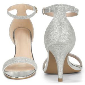 COPY - Women’s Ankle Strap Glitter Sandal Heels
